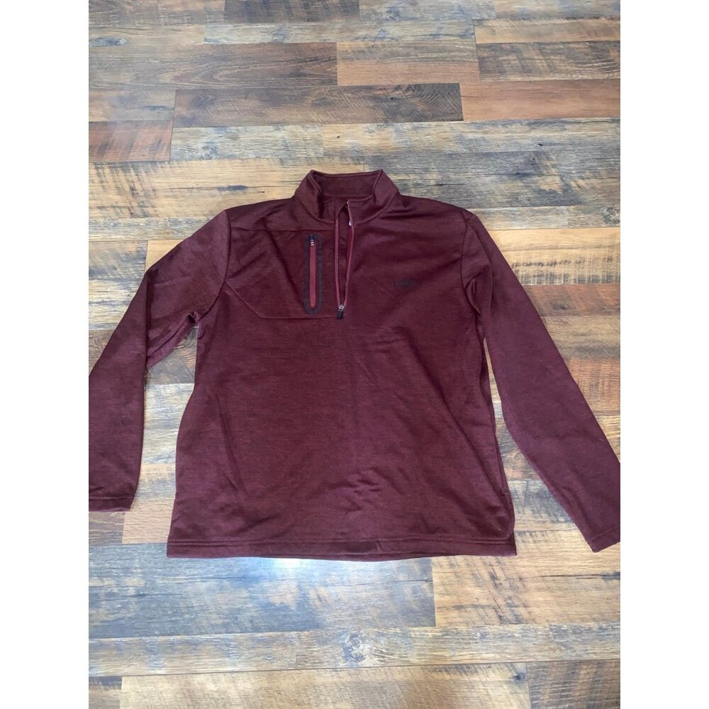 Callaway Sweater Mens L‎ 1/4 Zip Red Long Sleeve Golf Pullover Top Sweatshirt